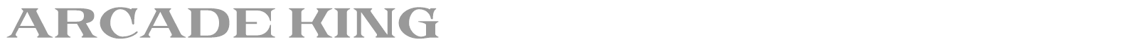 Arcade King font preview